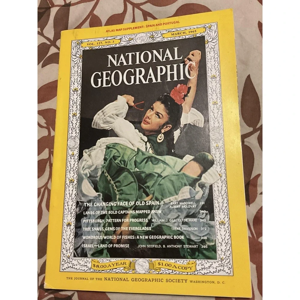 Vintage National Geographic Magazine‎ March 1965 Vol 127 No 3 Spain Portugal